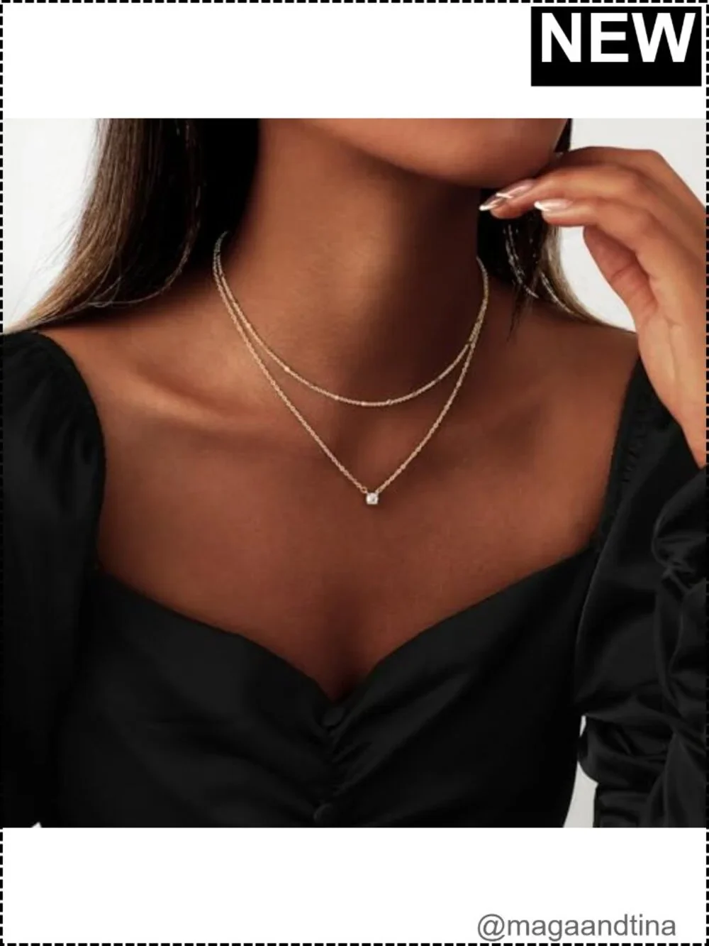 N/A layered necklace